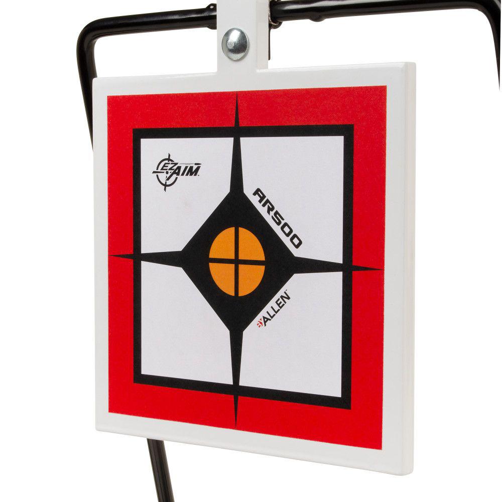 EZ Aim Hardrock AR500 7 Inch Square Spinner Targets & Stand | The Real Grit