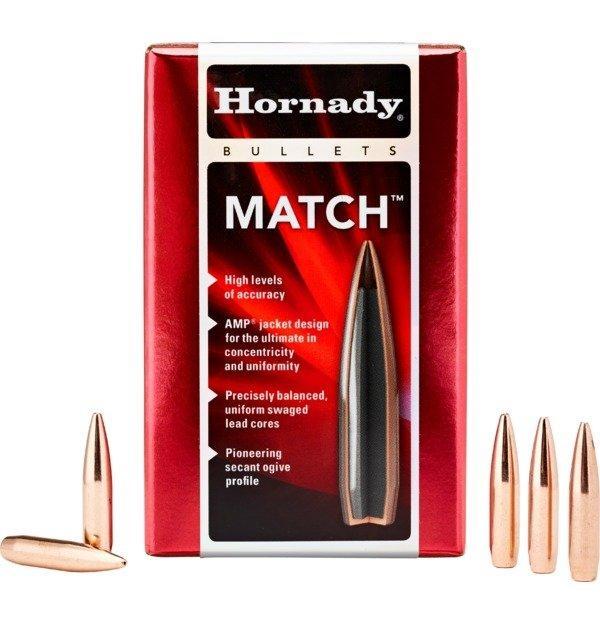 Match Boat Tail Hollow Point 168 gr 30 Caliber Rifle Bullets