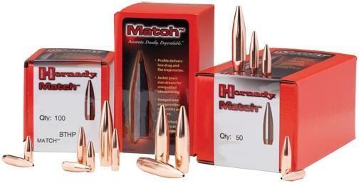 Match Boat Tail Hollow Point 208 gr 30 Caliber Rifle Bullets - 100 Round Box