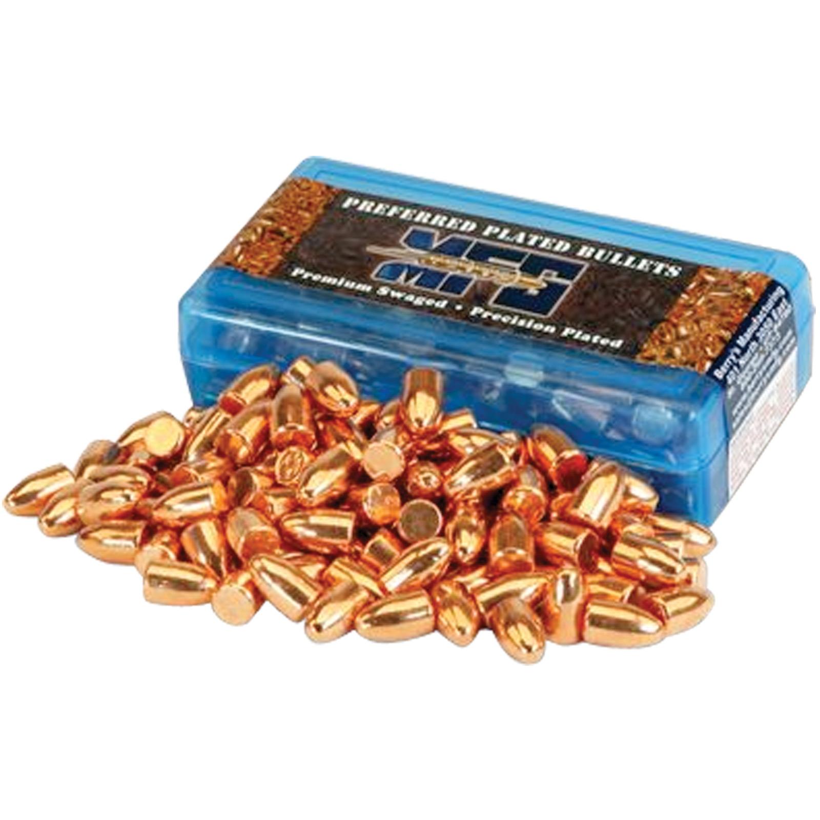 Superior Plated Hollow Base Round Nose 100 gr 380 Caliber Handgun Bullets