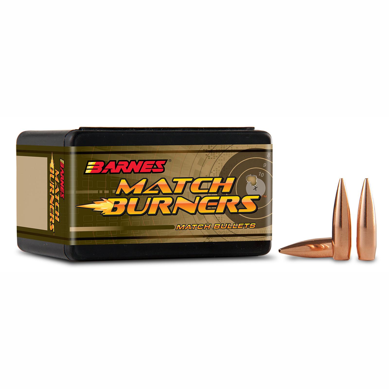 Match Burners Flat Base 52 gr 22 Caliber Reloading Bullets - 100 Round Box