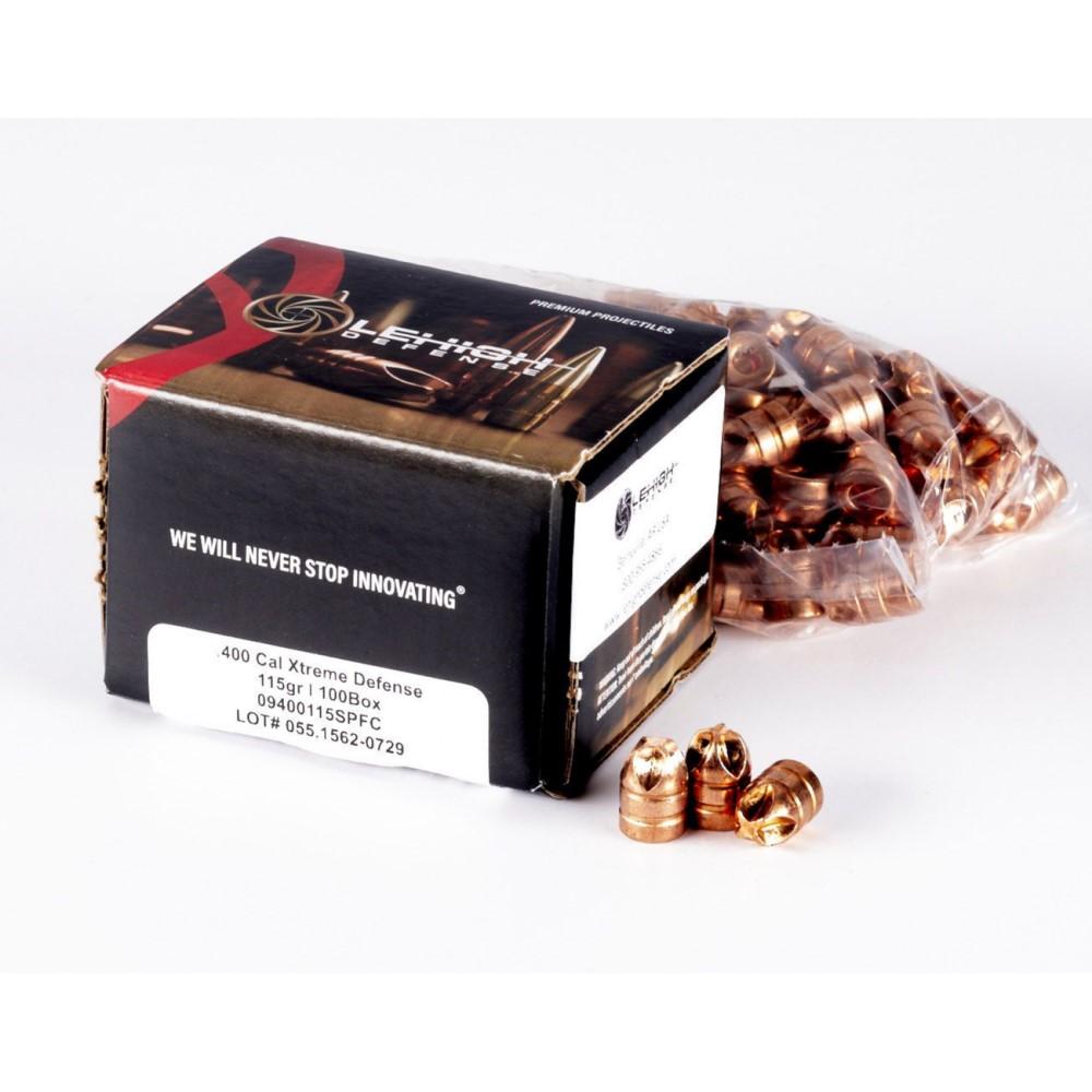 Xtreme Defense 115 gr 40 S&W /10mm Auto Handgun Bullets - 100 Round Box