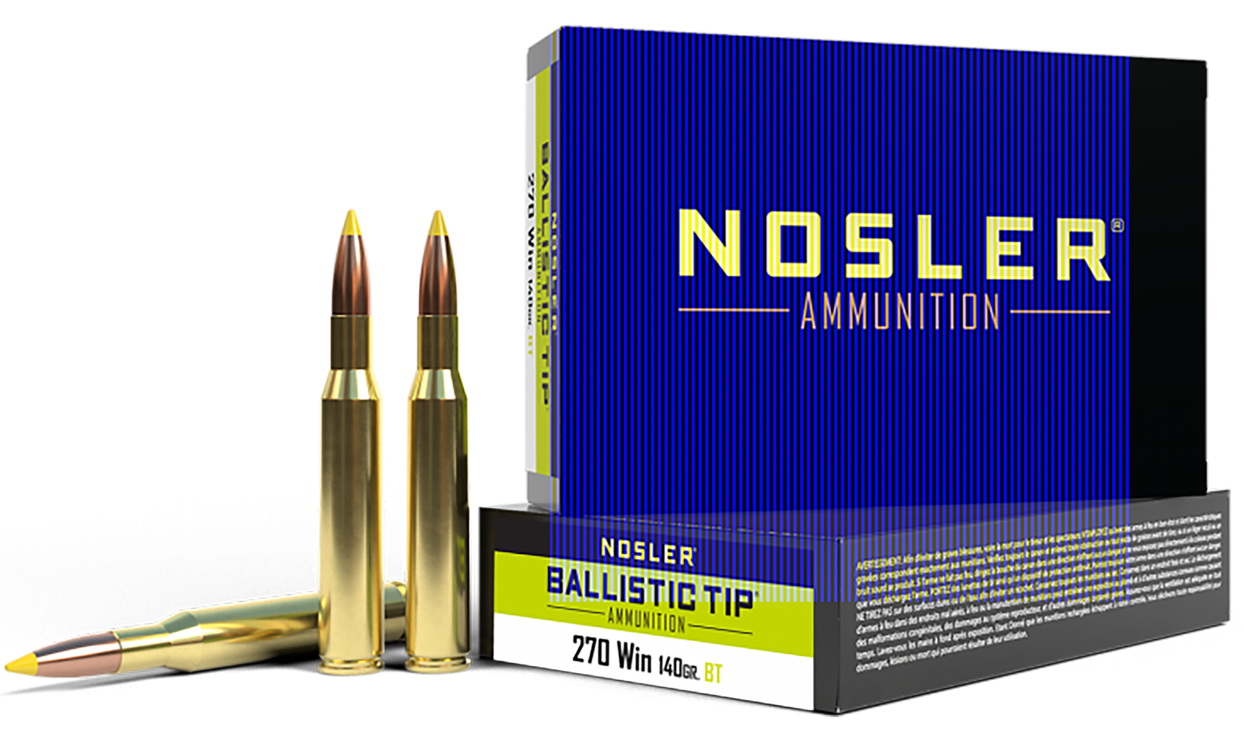 Spitzer Ballistic Tip 140 gr 270 Winchester Rifle Ammo 20 Round Box