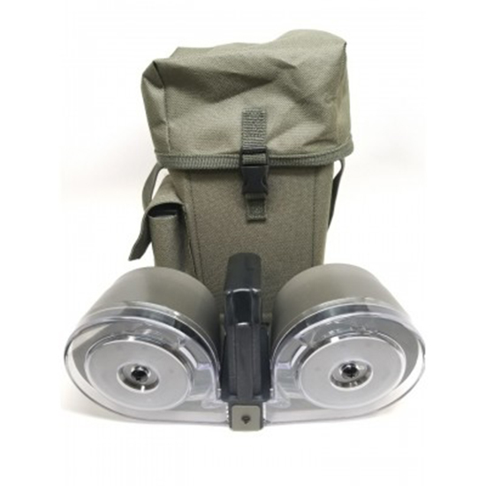 AR15 100 Round 223 Remington556 NATO Dual Drum Magazine  OD GreenClear