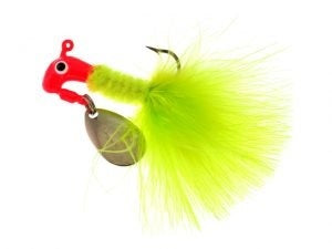 Lot De 2 Têtes Plombées Road Runner Blakemore Marabou 1/8 Oz Chartreuse