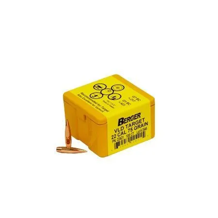 VLD Target 75 gr 22 Caliber Rifle Bullet - 100 Round Box