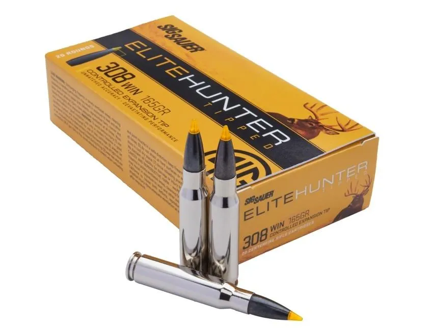 Elite Hunter Ballistic Tip 165 gr 308 Winchester Rifle Ammo - 20 Round Box