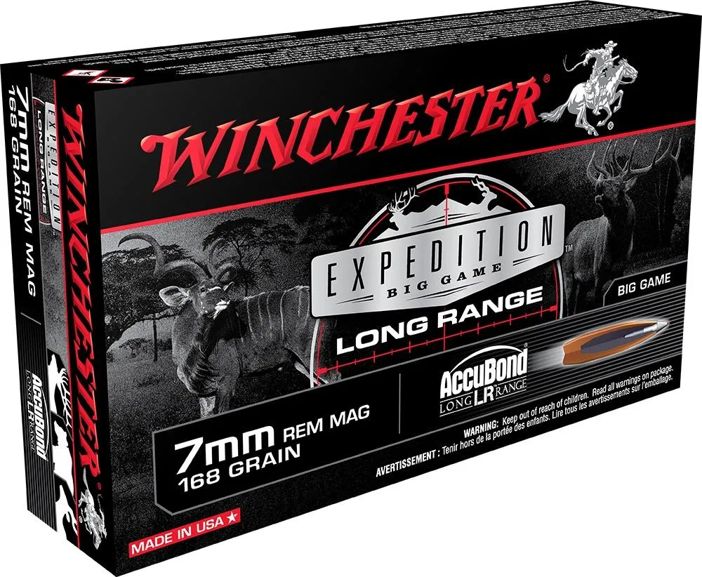 Expedition Big Game Long Range AccuBond 168 gr 7mm Remington Magnum Rifle Ammo - 20 Round Box