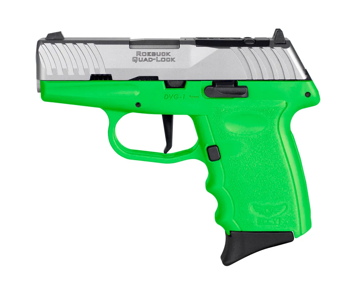 DVG-1 RDR 10 Round 9mm Pistol - Stainless/Lime Green