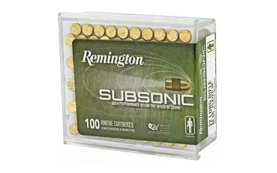 Subsonic Hollow Point 40 gr 22 Long Rifle Rimfire Ammo - 100 Round Box