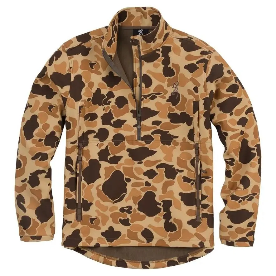 Vintage Tan - Wicked Wing 1/4 Zip Smoothbore Fleece Jacket