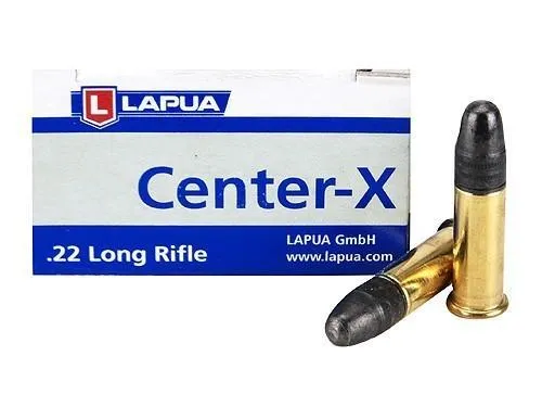 Center-X Lead Round Nose 40 gr 22 Long Rifle Rimfire Ammo - 50 Round Box