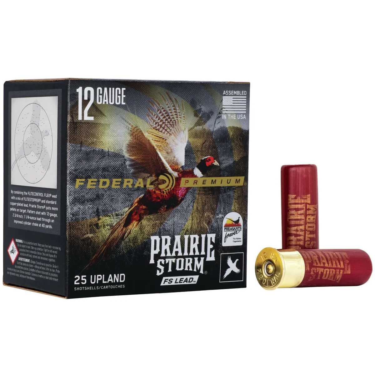 Premium Prairie Storm FS Lead #5 1350 fps 12 Gauge Shotgun Ammo - 25 Round Box