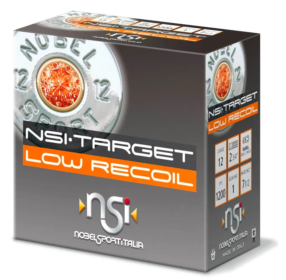 Target Low Recoil #8 12 Gauge Shotgun Ammo - 25 Round Box