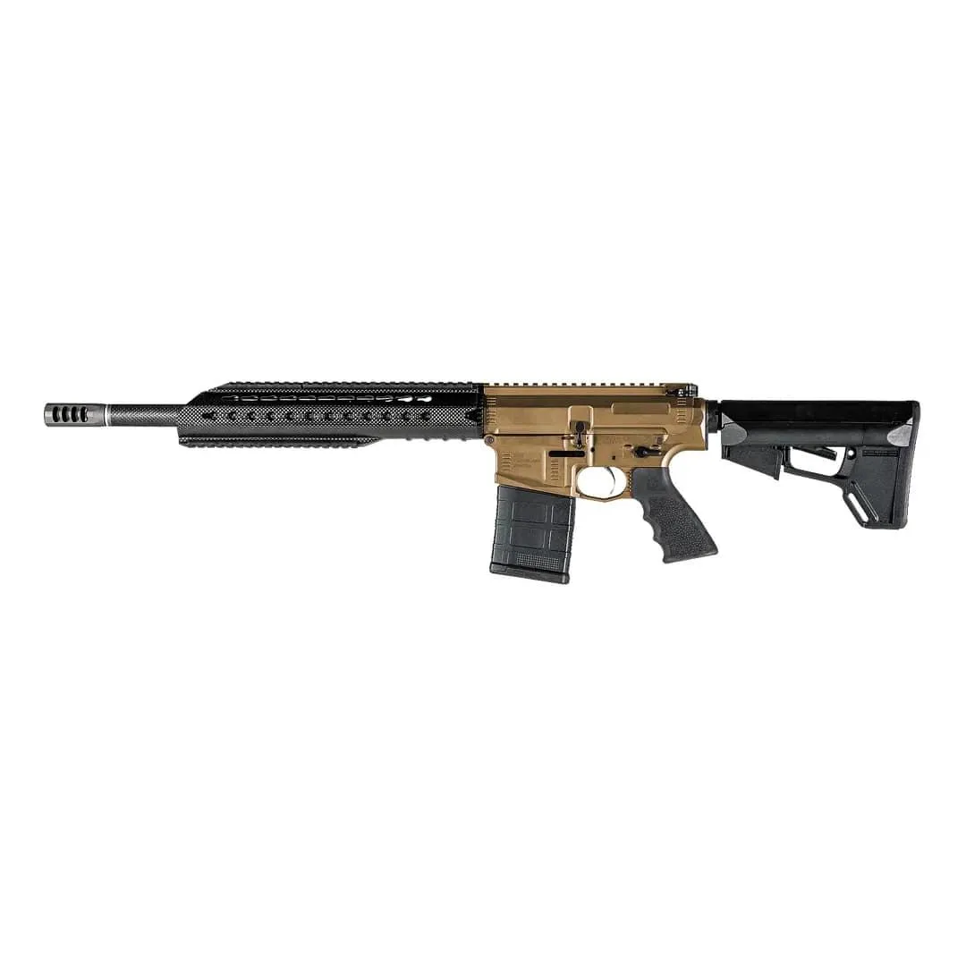 CA-10 DMR 18" 20 Round 308 Winchester AR10 Semi Auto Rifle - Bronze/Carbon