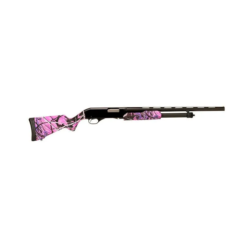 Stevens 320 Field Grade Compact 22" 5 Round 20 Gauge Pump Action Shotgun - Muddy Girl