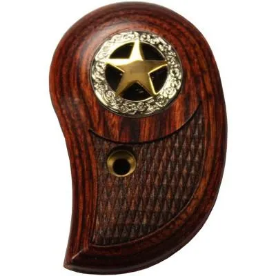 2-Tone Star Textured Gun Grip for Derringer - Rosewood