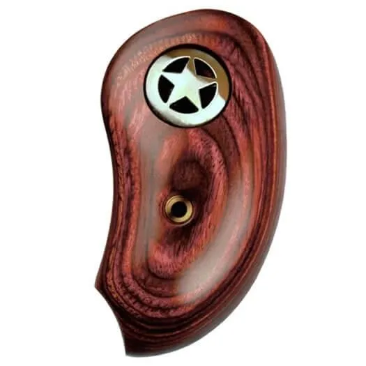 Silver Star Textured Gun Grip for Hand Cannon - Rosewood