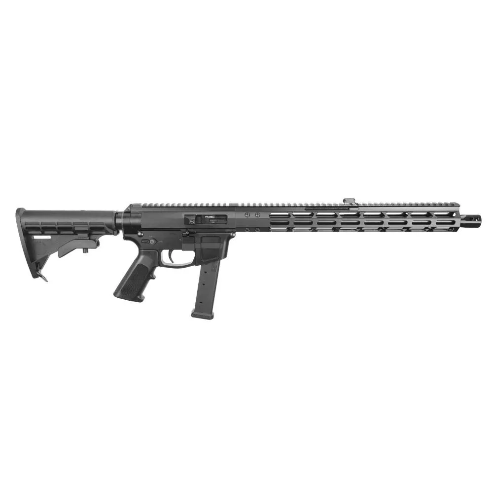Mike-9 Front Charging 16" 27 Round 9mm AR15 Semi Auto Rifle - Black