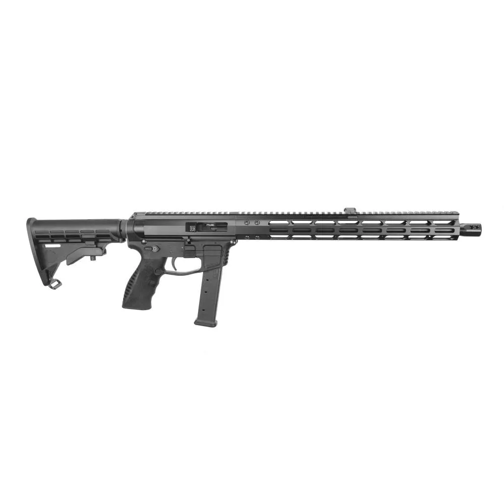 Mike-9 Hybrid Front Charging 16" 27 Round 9mm AR15 Semi Auto Rifle - Black