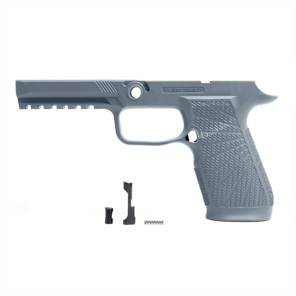 Textured Grip Module for Sig Sauer P320 Full-Size - Gray - No Manual Safety