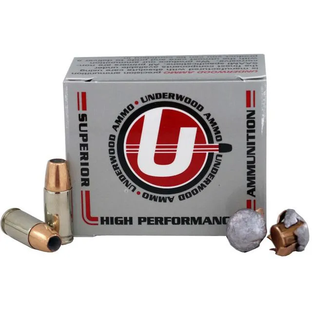 Hunting & Self Defense Jacketed Hollow Point 147 gr 9mm+P Handgun Ammo - 20 Round Box