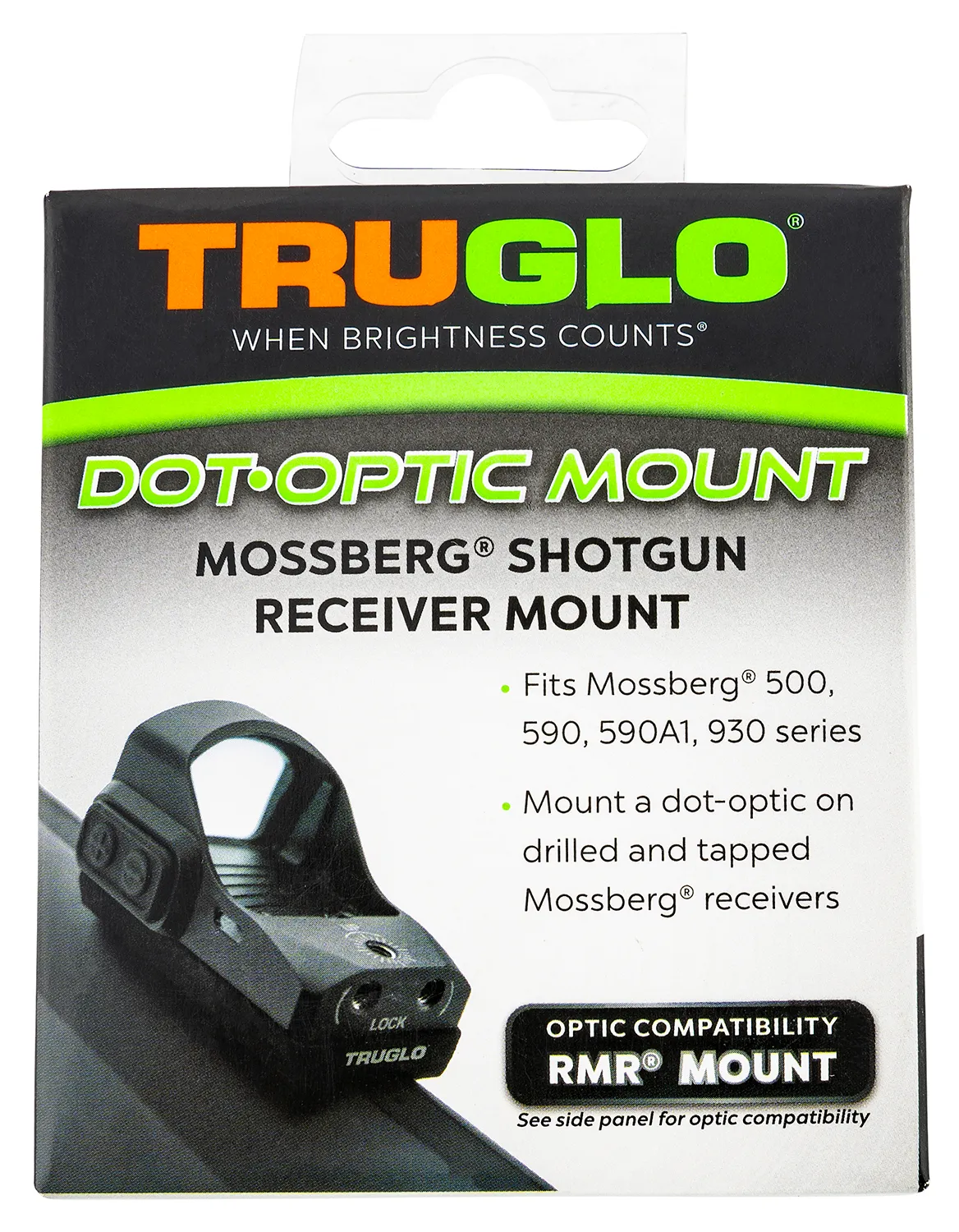 Trijicon RMR Shotgun Receiver Mount for Mossberg - Black