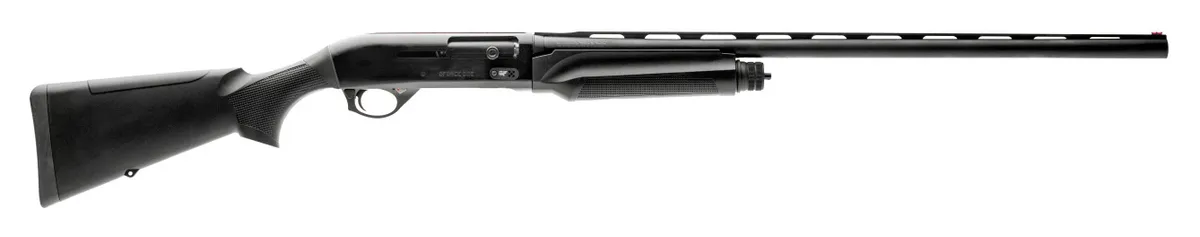 One 28" 3 Round 12 Gauge Semi Auto Shotgun