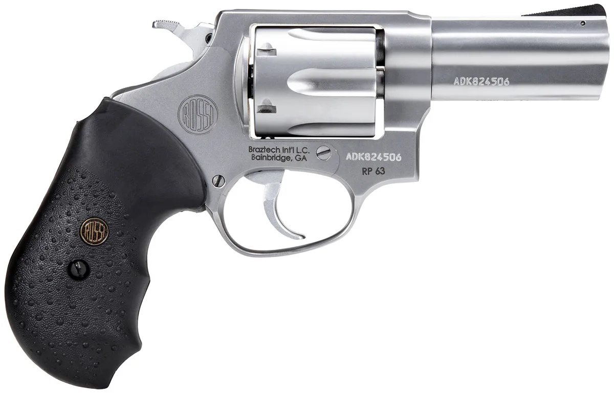 RP63 3" 6 Round 357 Magnum Revolver - Satin Stainless/Black