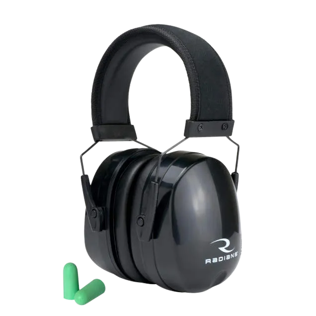 Maximus 28 dB Over-the-Head Earmuffs and Ear Plugs