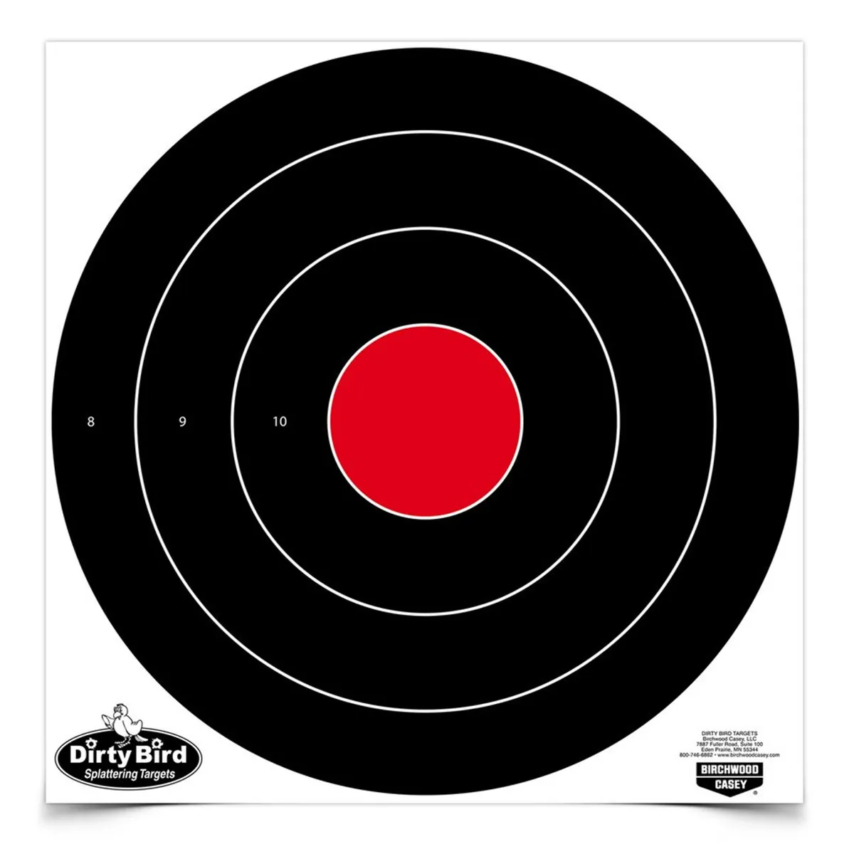 Dirty Bird 17.25 Inch Bullseye Target - 5 Pack