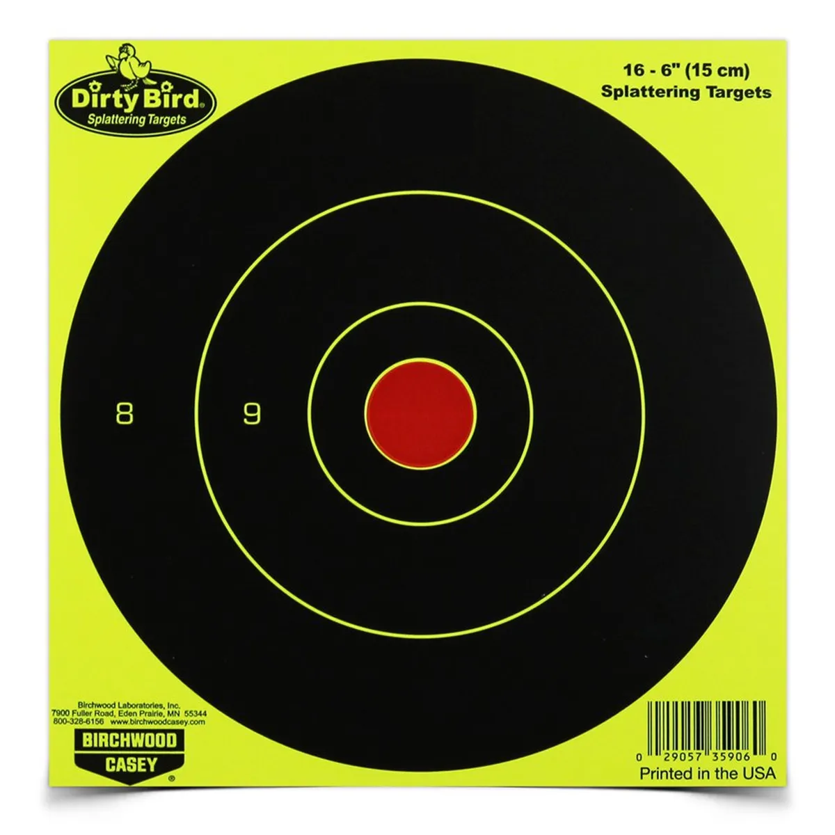 Dirty Bird 6 Inch Yellow Round Target