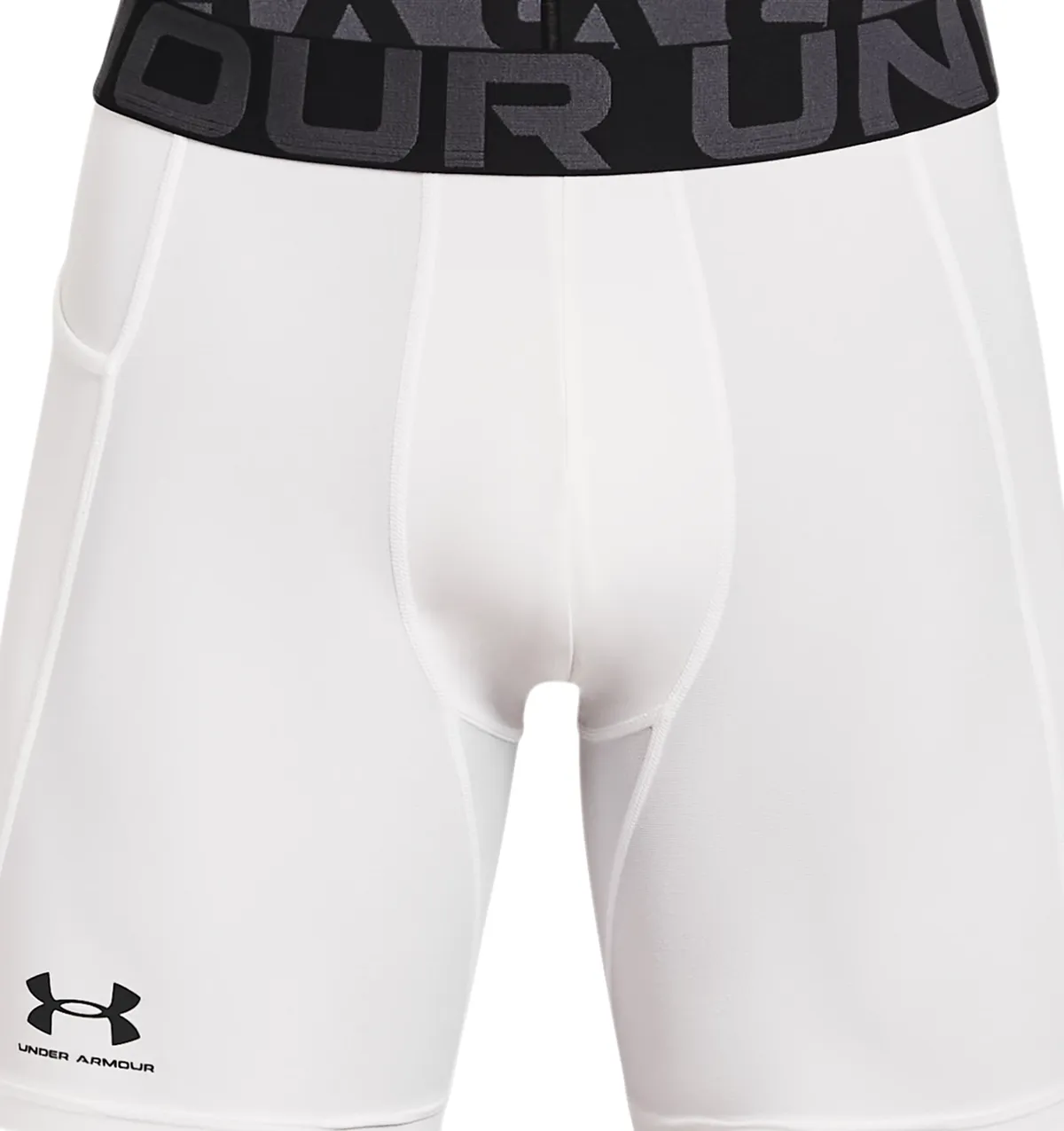 White - HeatGear Armour Compression Shorts