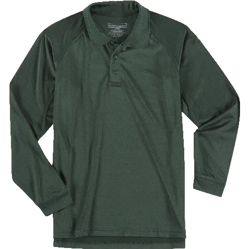 LE Green - Men's Performance Long Sleeve Polo