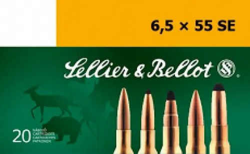 Centerfire Full Metal Jacket Boat-Tail 140 gr 6.5mmX55mm Swede Rifle Ammo - 20 Round Box