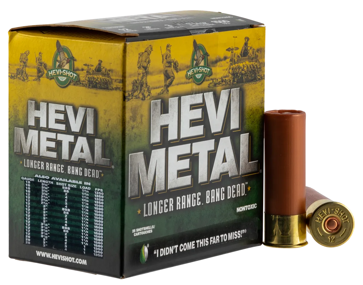 Hevi-Metal Longer Range #2 3-1/2" 12 Gauge Shotgun Ammo - 25 Round Box