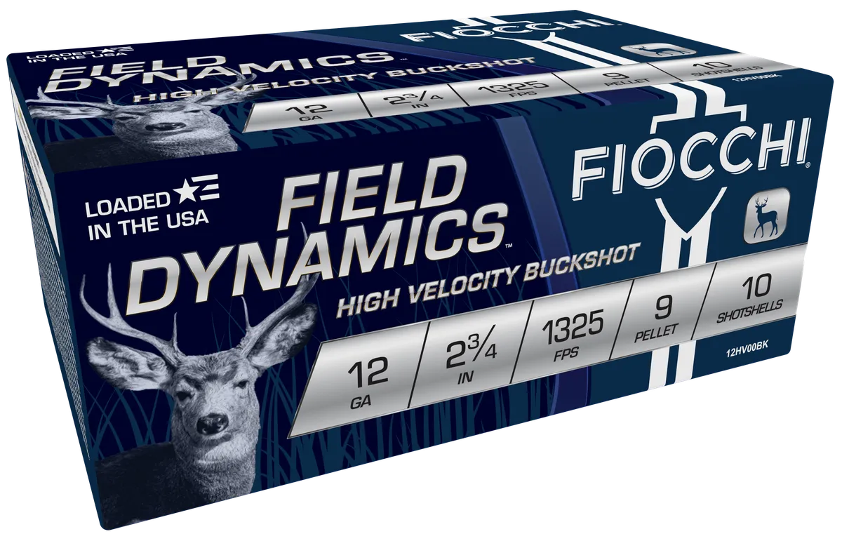 Field Dynamics #00 Buckshot 2-3/4" 12 Gauge Shotgun Ammo - 25 Round Box