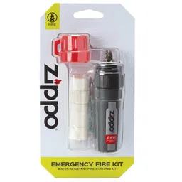 Emergency Fire Kit with Flint-Wheel And 5 Easy Spark Tinders