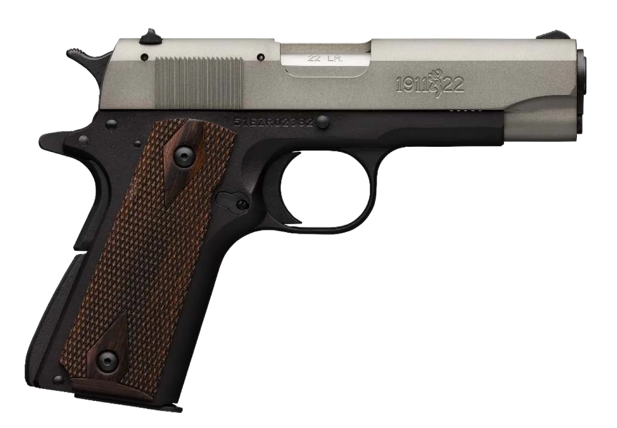 1911-22 A1 4.25" 10 Round 22 Long Rifle Pistol - Gray/Walnut - CA Compliant