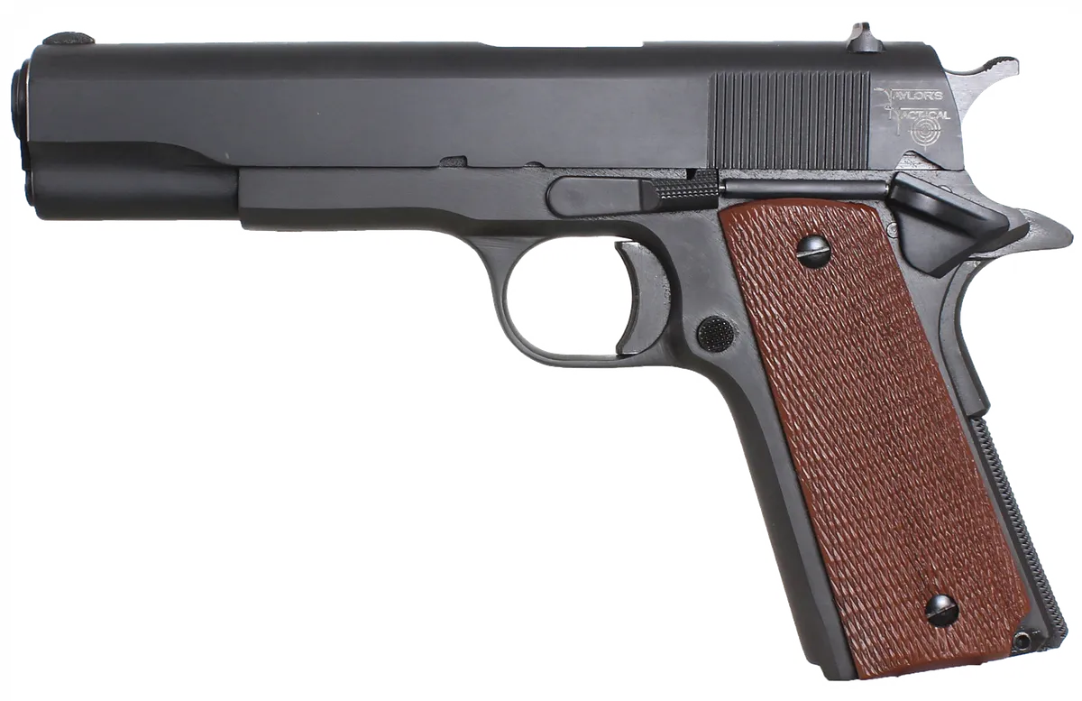 1911 Traditional 5" 7 Round 45 ACP Pistol - Black/Walnut