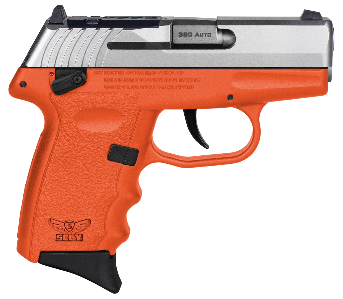 CPX-4 RD 2.96" 10 Round 380 ACP Pistol - Orange/Stainless