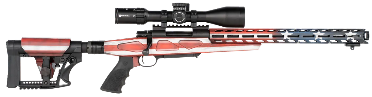 M1500 APC Chassis Gen 2 16.25" 10 Round 308 Winchester Bolt Action Rifle with Scope - American Flag