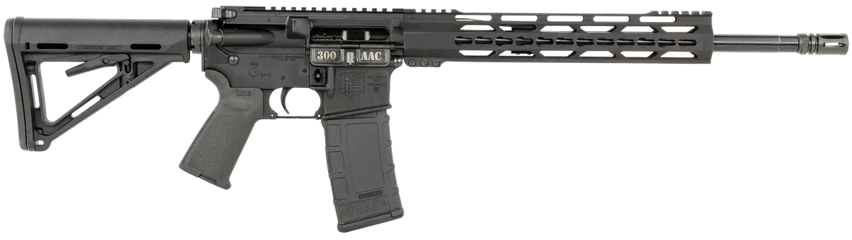 DB15-12 KeyMod 16" 30 Round 300 AAC Blackout AR15 Semi Auto Rifle - Black