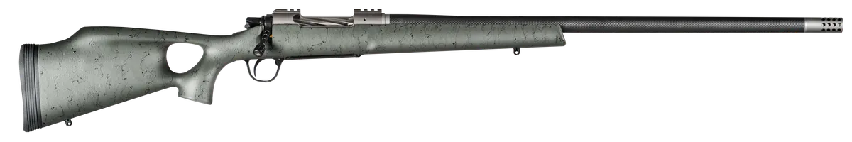 Summit TI Thumbhole 26" 3 Round 7mm Remington Magnum Bolt Action Rifle - Green Black