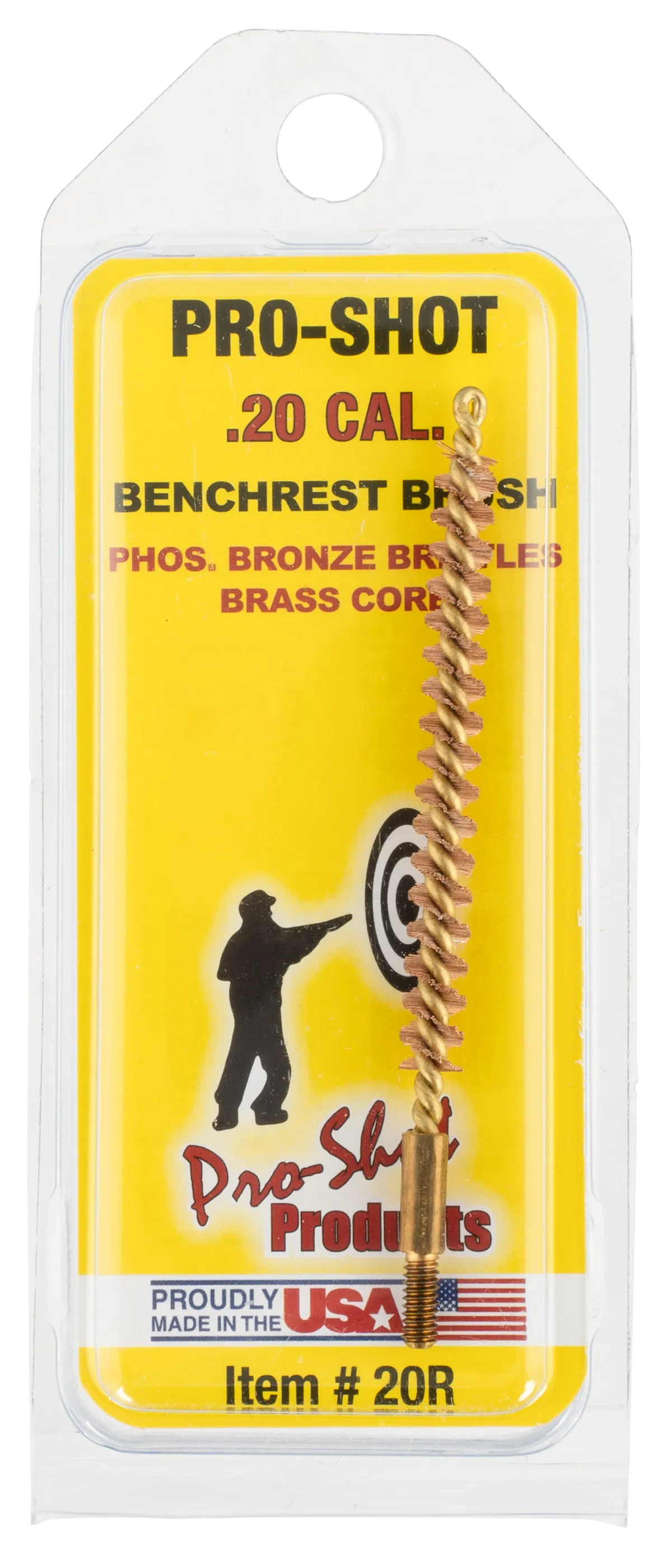 2 Inch Rifle Bore Brush - 20 Caliber