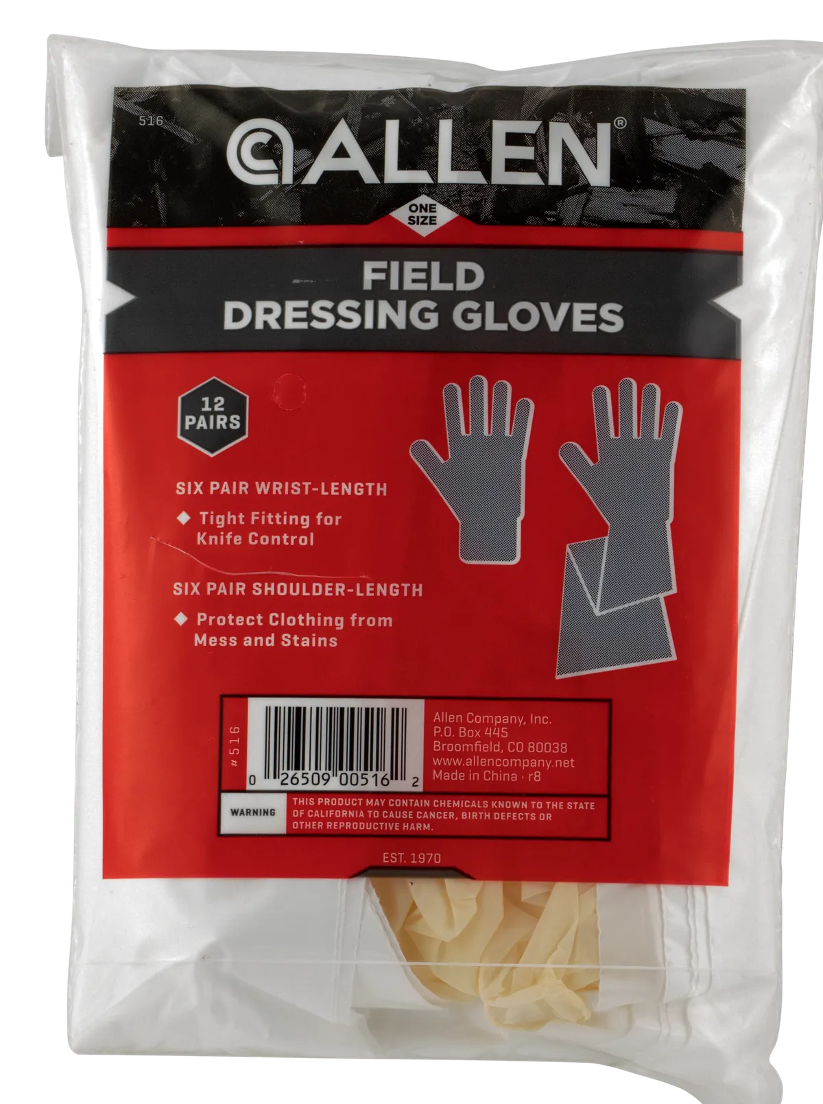 Field Dressing Latex Gloves