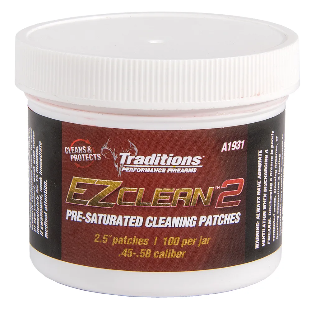 EZ Clean 2 45-54 Caliber Cleaning Patches - 100 Count