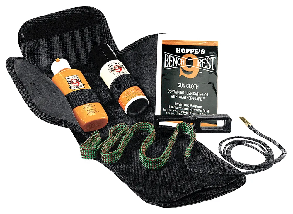 BoreSnake 9mm/357/380 Caliber Soft Sided Cleaning Kit - 4 Piece - Black