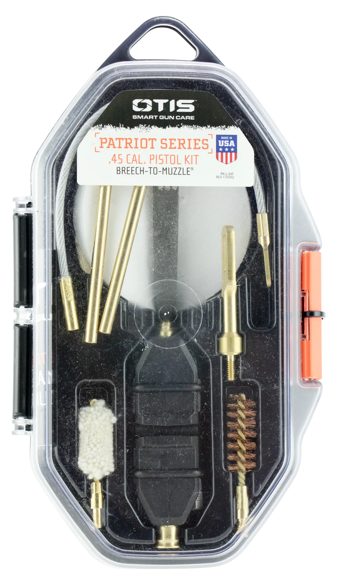 Patriot 45 caliber Cleaning Kit - 15 Piece - Yellow