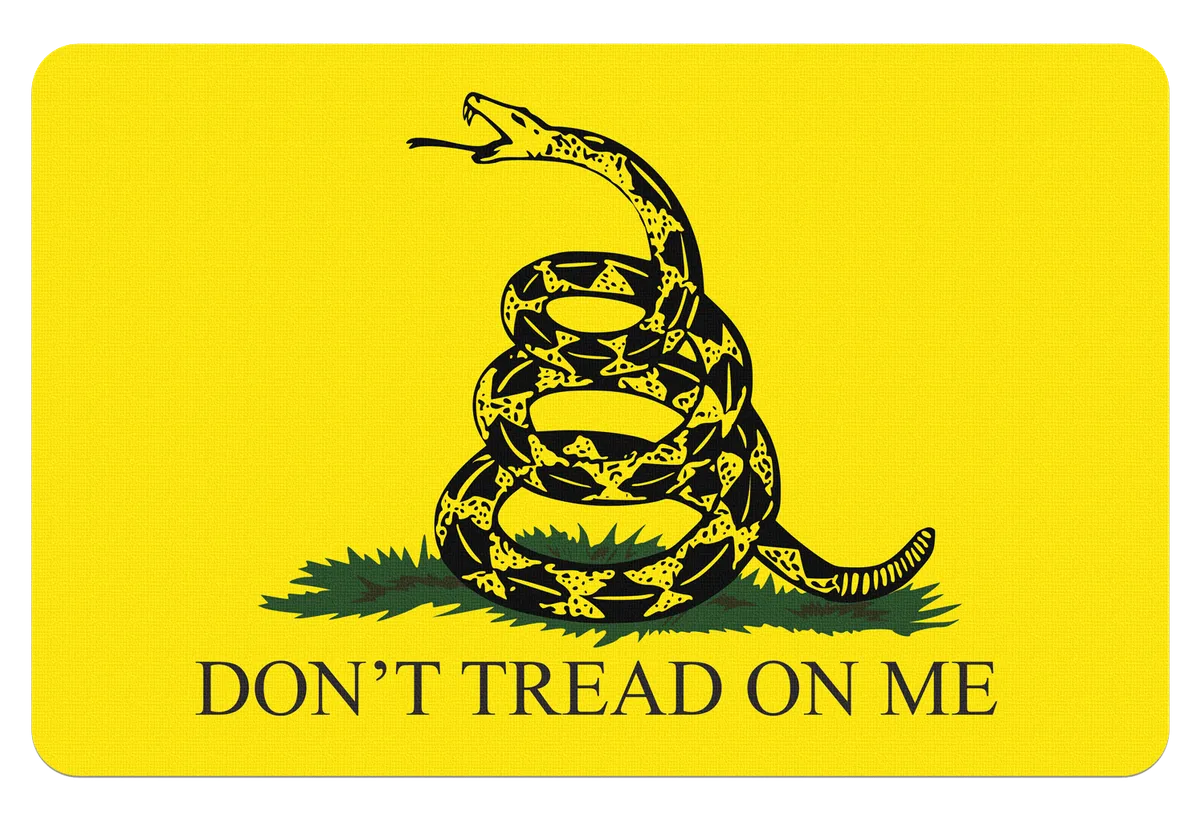 Don't Tread On Me 11" x 17" Cleaning Mat